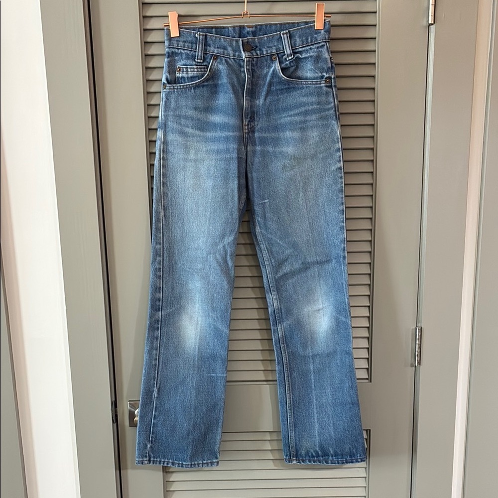 Vintage 80s Orange Tab Levi’s Blue Jeans 28x29